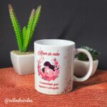 caneca personalizada dia das mães, presente para mãe, caneca de porcelana personalizada