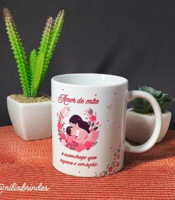caneca personalizada dia das mães, presente para mãe, caneca de porcelana personalizada