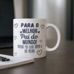 caneca dia dos pais presente criativo para o papai