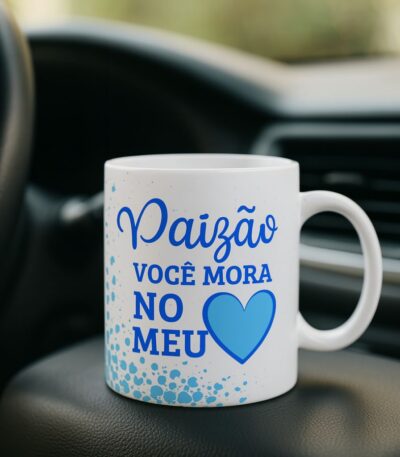 caneca dia dos pais personalizada em porcelana