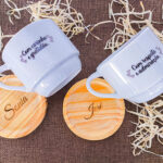 kit presente para avós com sachê de café e xícaras artesanais