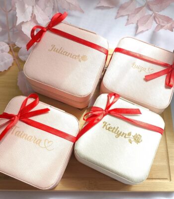 porta joias personalizada a laser com acabamento delicado