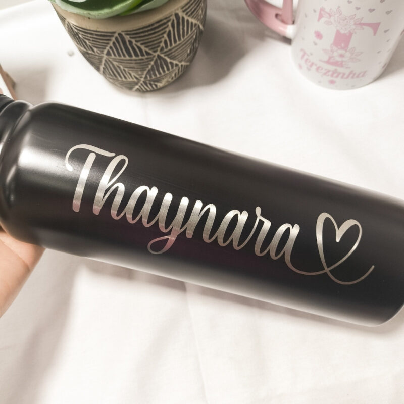 garrafa térmica 800ml personalizada a laser em inox premium