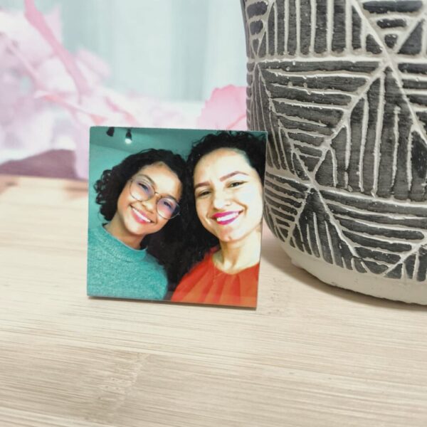 mini azulejo personalizado 4,5x4,5 com base decorativa