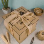 caixa de MDF personalizada para brindes corporativos e aniversários