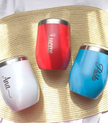 copo cuia térmico personalizado a laser em aço inox