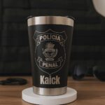 copo térmico beer personalizado a laser 470ml em aço inoxidável