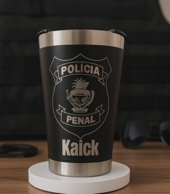 copo térmico beer personalizado a laser 470ml em aço inoxidável