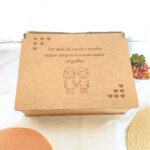 kit presente laços eternos personalizado com chaveiro e gravação a laser